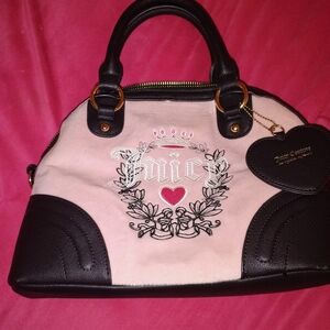 Juicy Couture Pink and Black Satchel